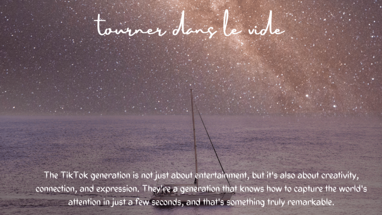 The Emotional Impact of ‘Tourner Dans Le Vide’ as a TikTok Song: the Viral Trend
